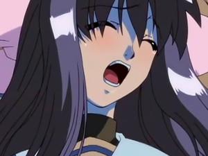 bondage hentai with blindfold deep fucked wetpussy by monster