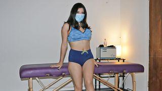 brunette fucks while smoking hot stuff