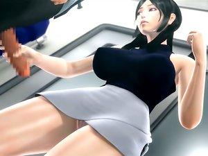 busty hentai schoolgirl assfucked in the classroom