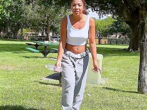 ebony babe gets slammed hard