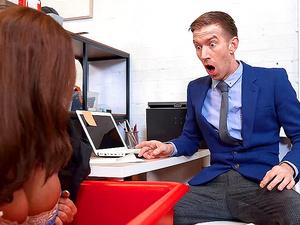 horny big-tit blonde office-slut pornstar abbey brooks fucks dick