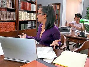 sarah young - in the office
