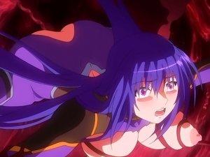 two sexy lesbian hentai with bigtits fingering pussy